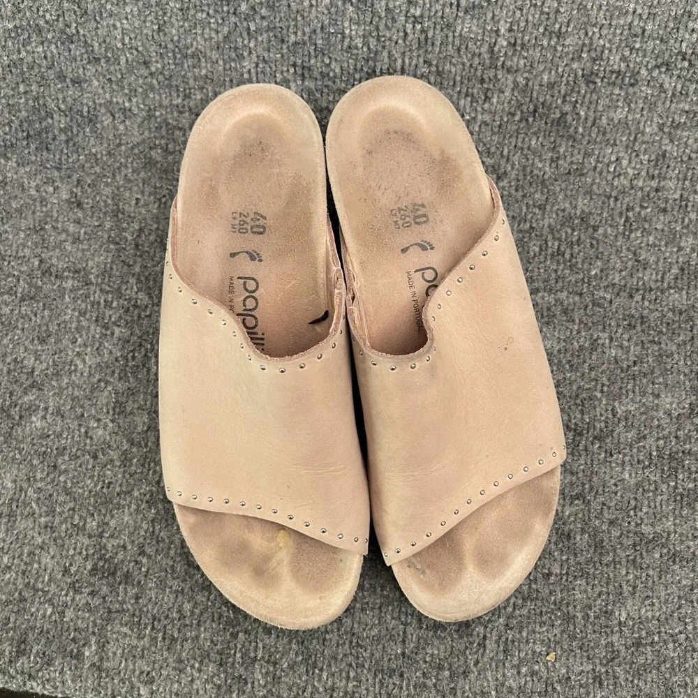 Papillio By Birkenstock Namica Wedge Sandals Womens Sz 40 Cork Slide Pink